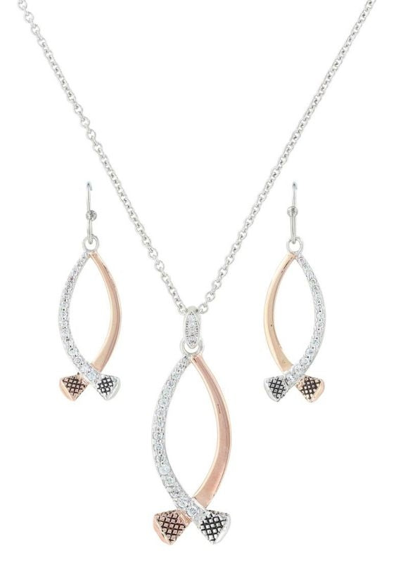 Crossing Paths Horseshoe Nail Jewelry Set