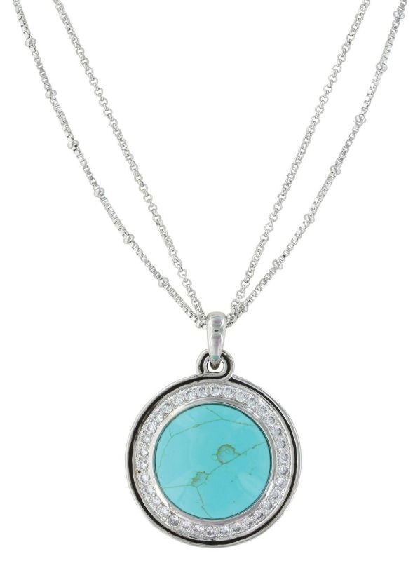 Montana Silver Classic Turq Medallion Necklace
