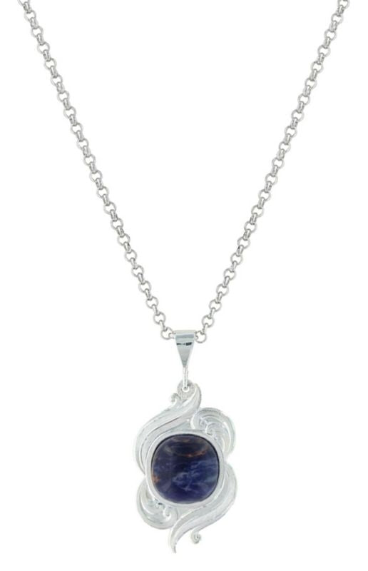 Montana Silversmiths Midnight Winds NecklaceBk/Wh