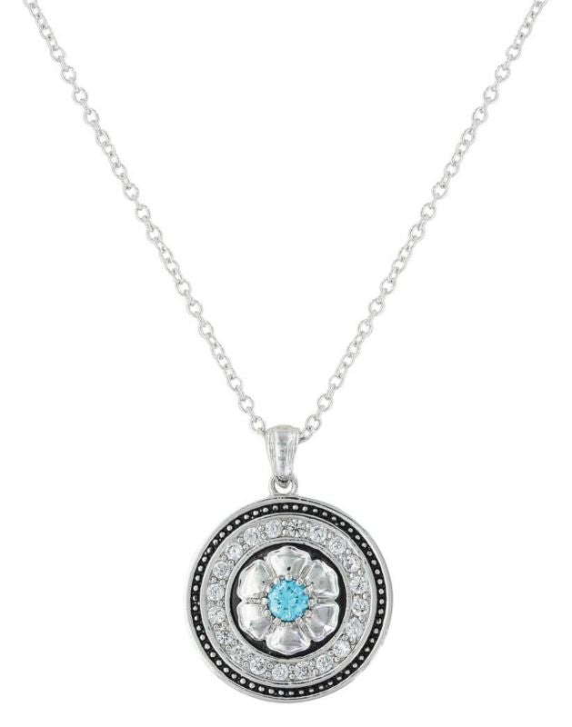 Montana Silver Brilliant Posy Medallion Necklace