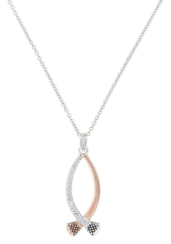 Crossing Paths Horseshoe Nails Necklace