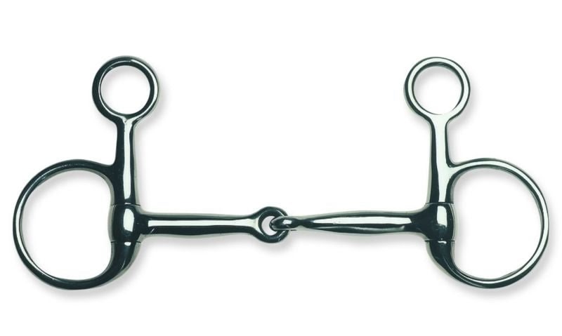 Metalab Jointed 12mm Baucher Eggbutt Snaffle Bit