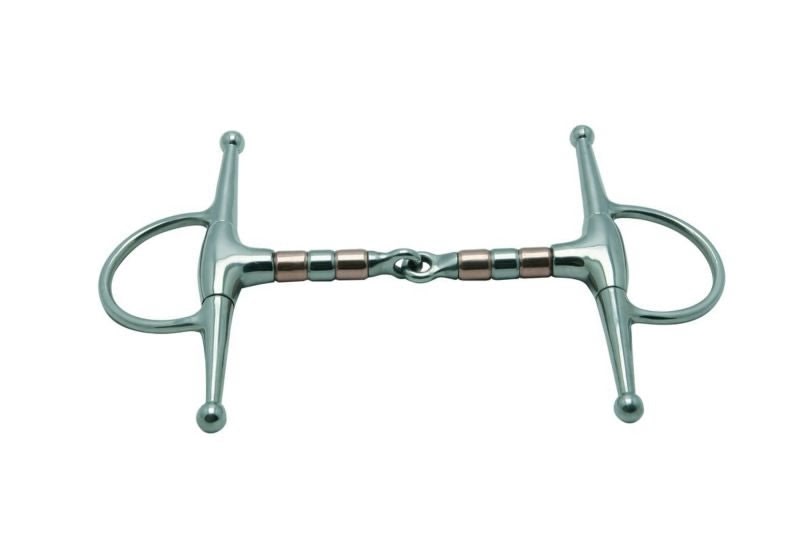 Jointed 16 Mm Copper Rollers Full Cheek Snaffle