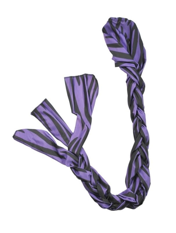 Gatsby Lycra Braid n Tail Bag Purple Zebra