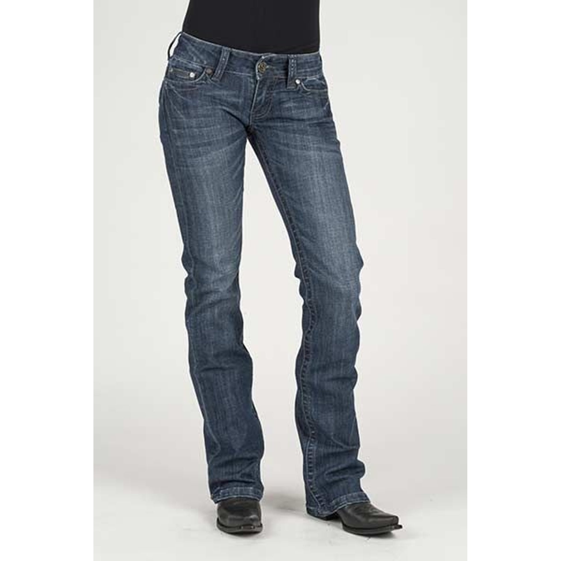 Stetson Ladies Braided Rope Flare Leg Jeans