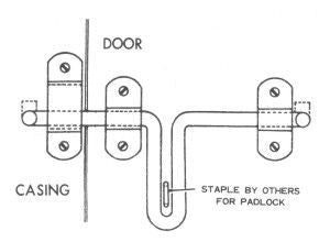 Stall Door Latch 10