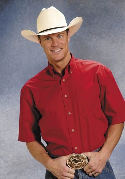 Roper Mens Solid Poplin Btn Down Btn Shirt XXl Red