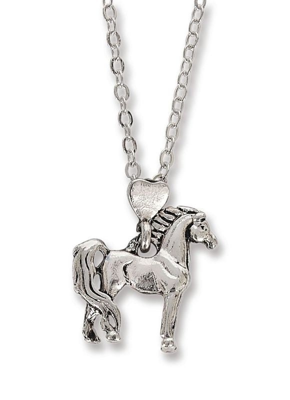 Kelley Bay Horse Box /Standing Horse NecklaceBk/Wh