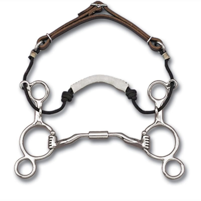 Myler L2 Sweet Low Port Rawhide 2-Ring Combo Bit 5