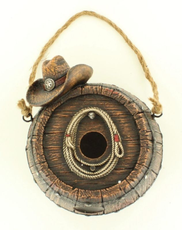 Western Moments Cowboy Hat Bird House