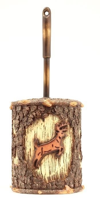 Western Moments Deer Toilet Brush/Caddy
