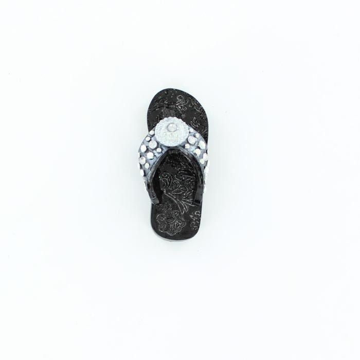 Western Moments Round Concho Flip Flop Magnet Blk