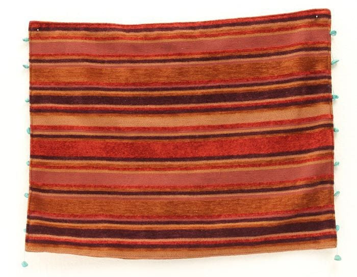 Western Moments Striped Placemat SetTurq/Ora