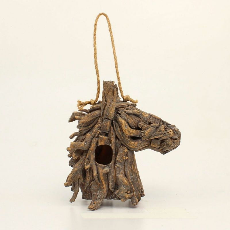 Western Moments Wooden Horse Head Bird House