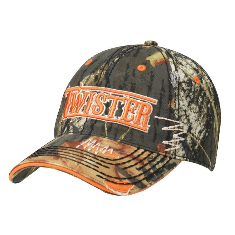 Twister Men Mossy Oak Heavy Stitch Velcro Cap Camo