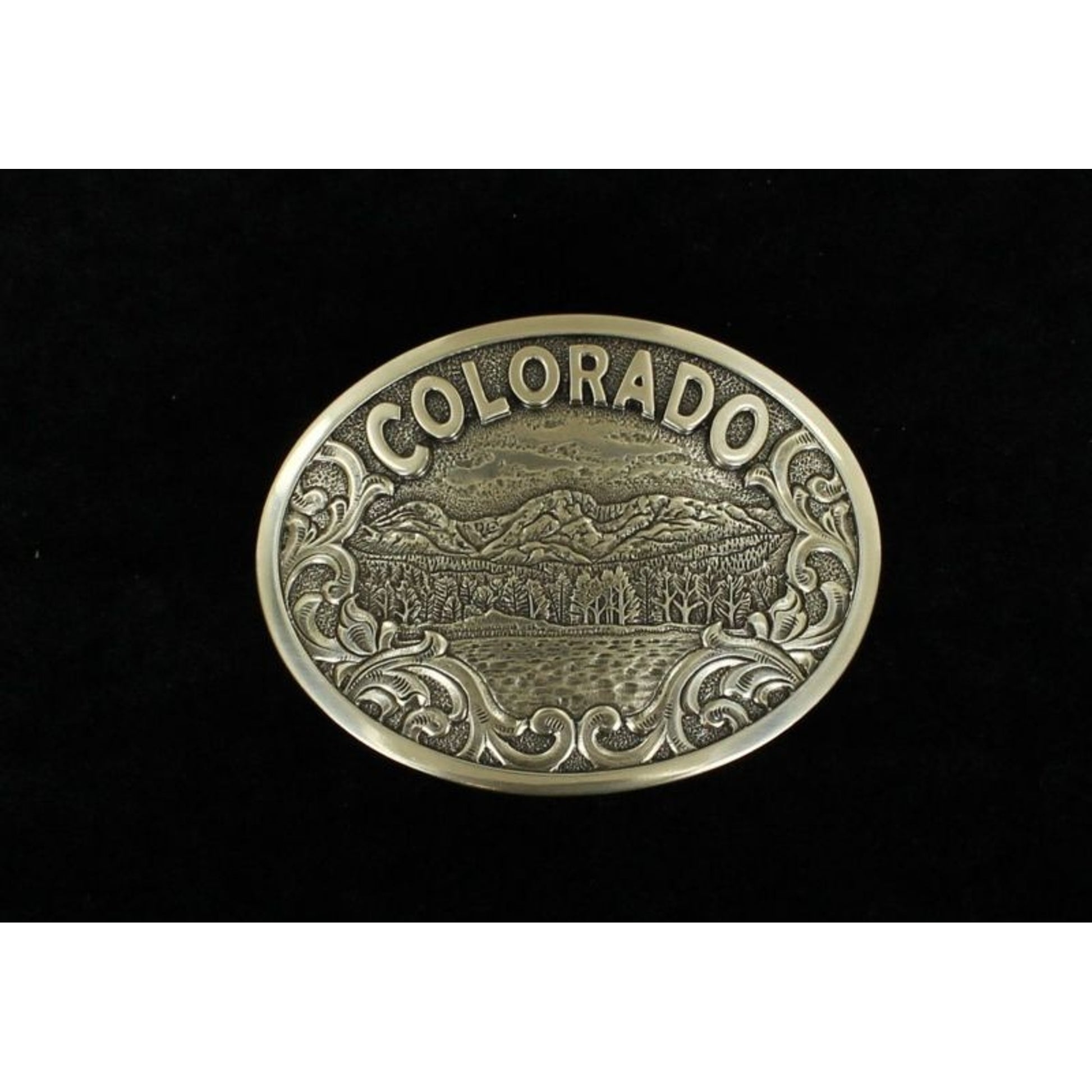 Nocona Mens Oval Colorado Buckle
