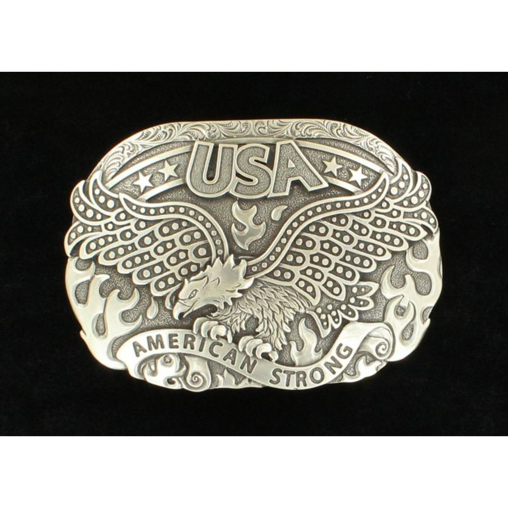 Nocona Men Eagle American Strong Fire Buckle