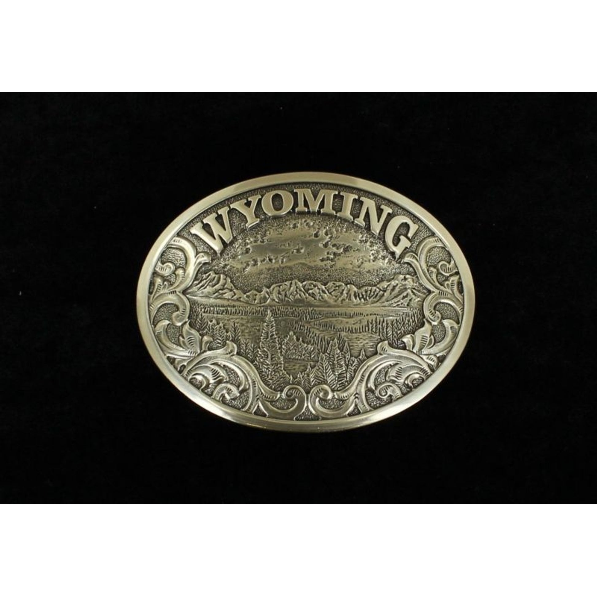 Nocona Mens Oval Wyoming Buckle