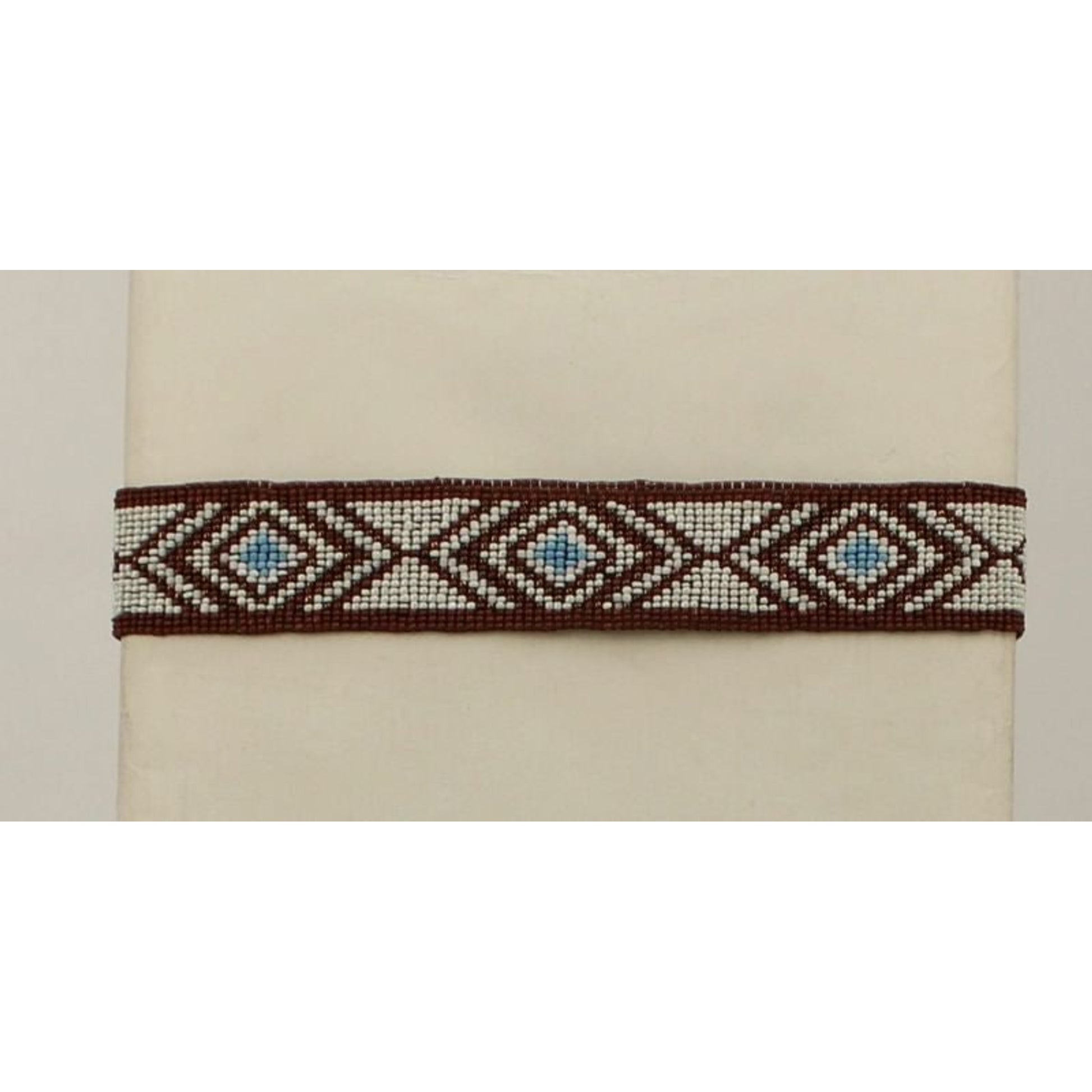 Blazin Roxx Beaded Triangle Design HeadbandBrown