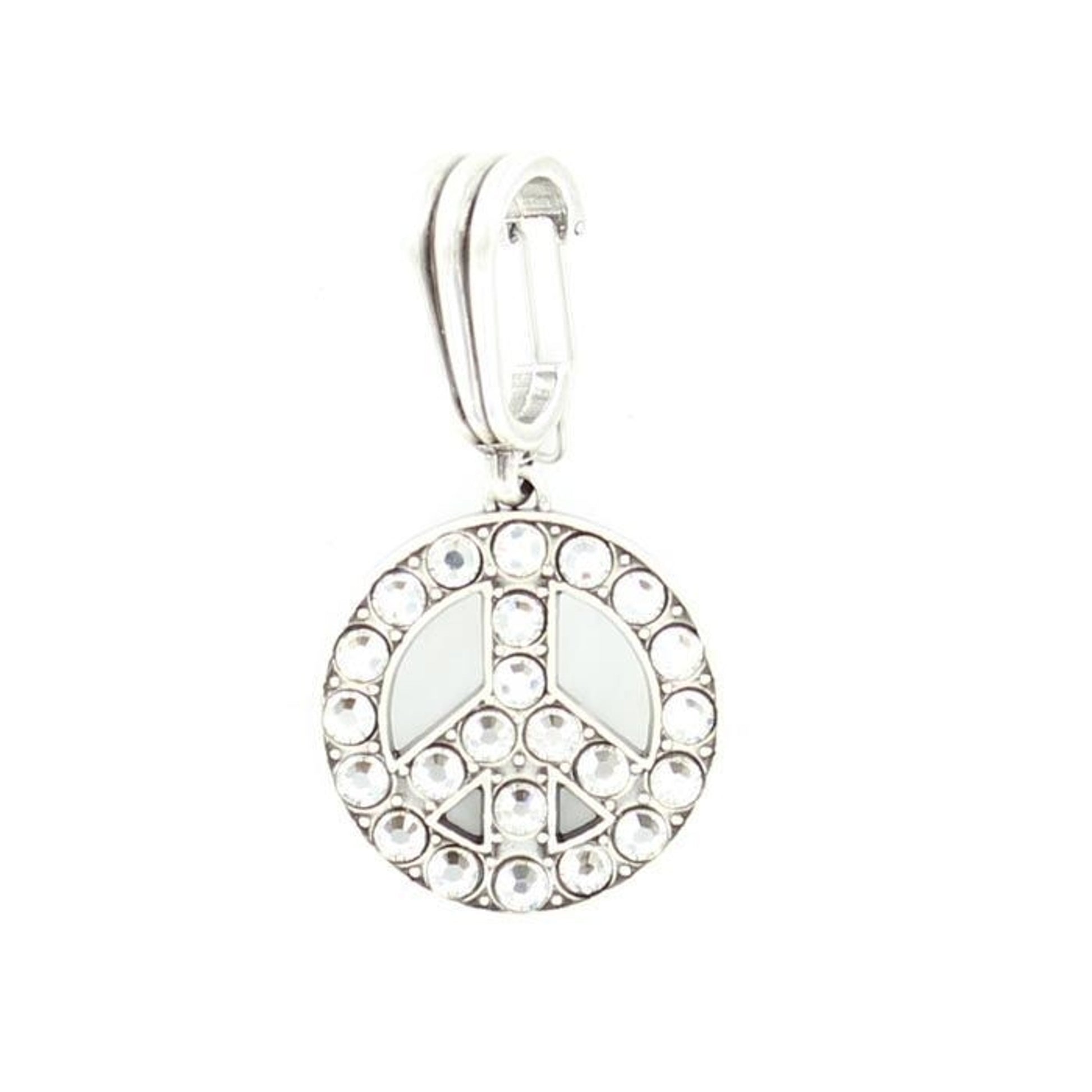 Blazin Roxx Pendant Peace SignBk/Wh