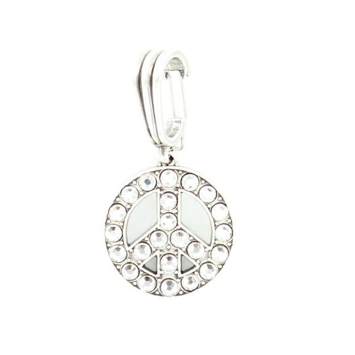 Blazin Roxx Pendant Peace SignBk/Wh