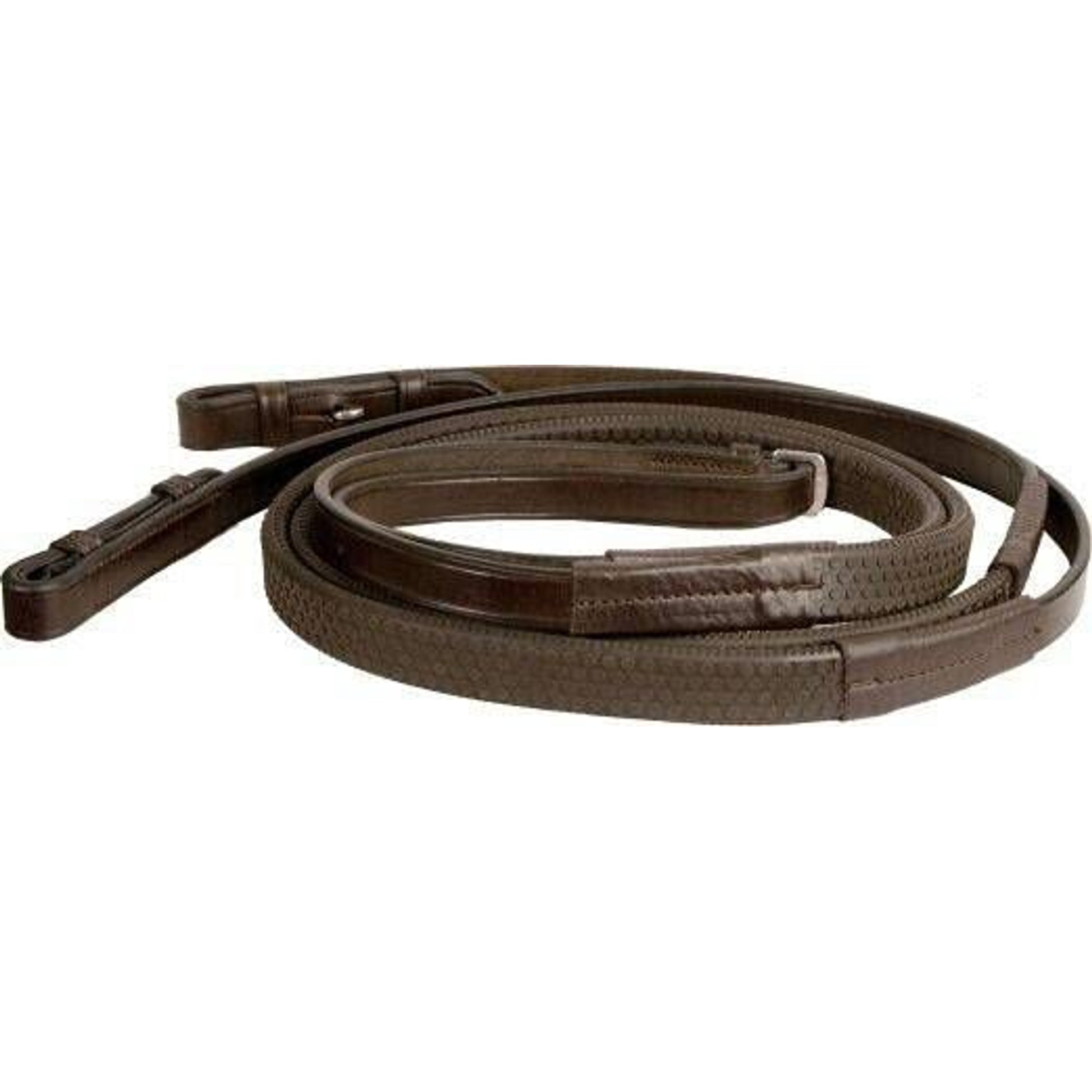 M. Toulouse Soft Touch Flat Leather Rubber Reins