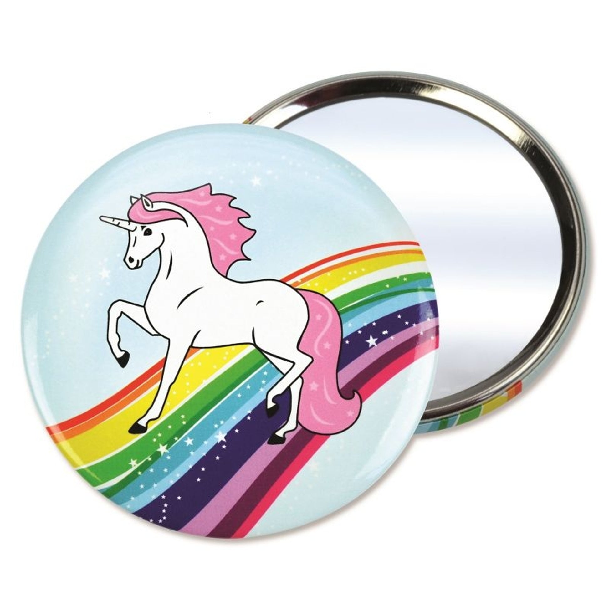 Kelley Unicorn Horse Pocket Mirror Purple