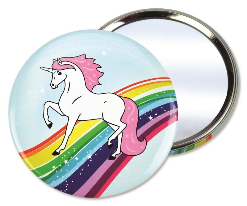 Kelley Unicorn Horse Pocket Mirror Purple
