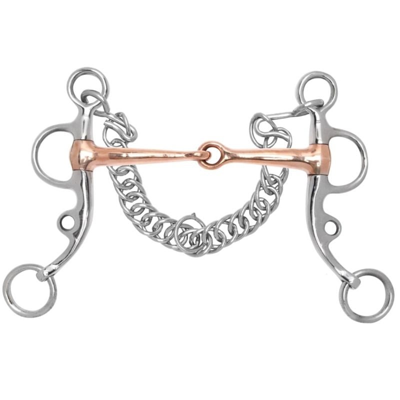 Toklat Argentine Tom Thumb Copper Snaffle Bit 5 Br