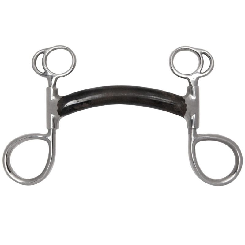 Black Steel Mullen Mouth Swivel Bumper Bit 5 Brn