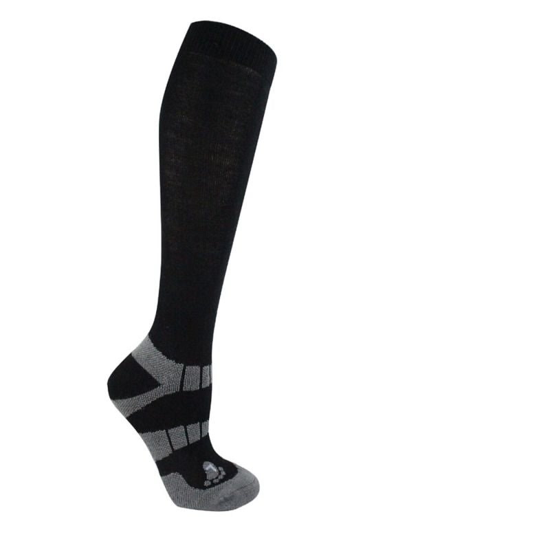 Woof Wear Winter Riding Sock 2Pk MD Black/Grey
