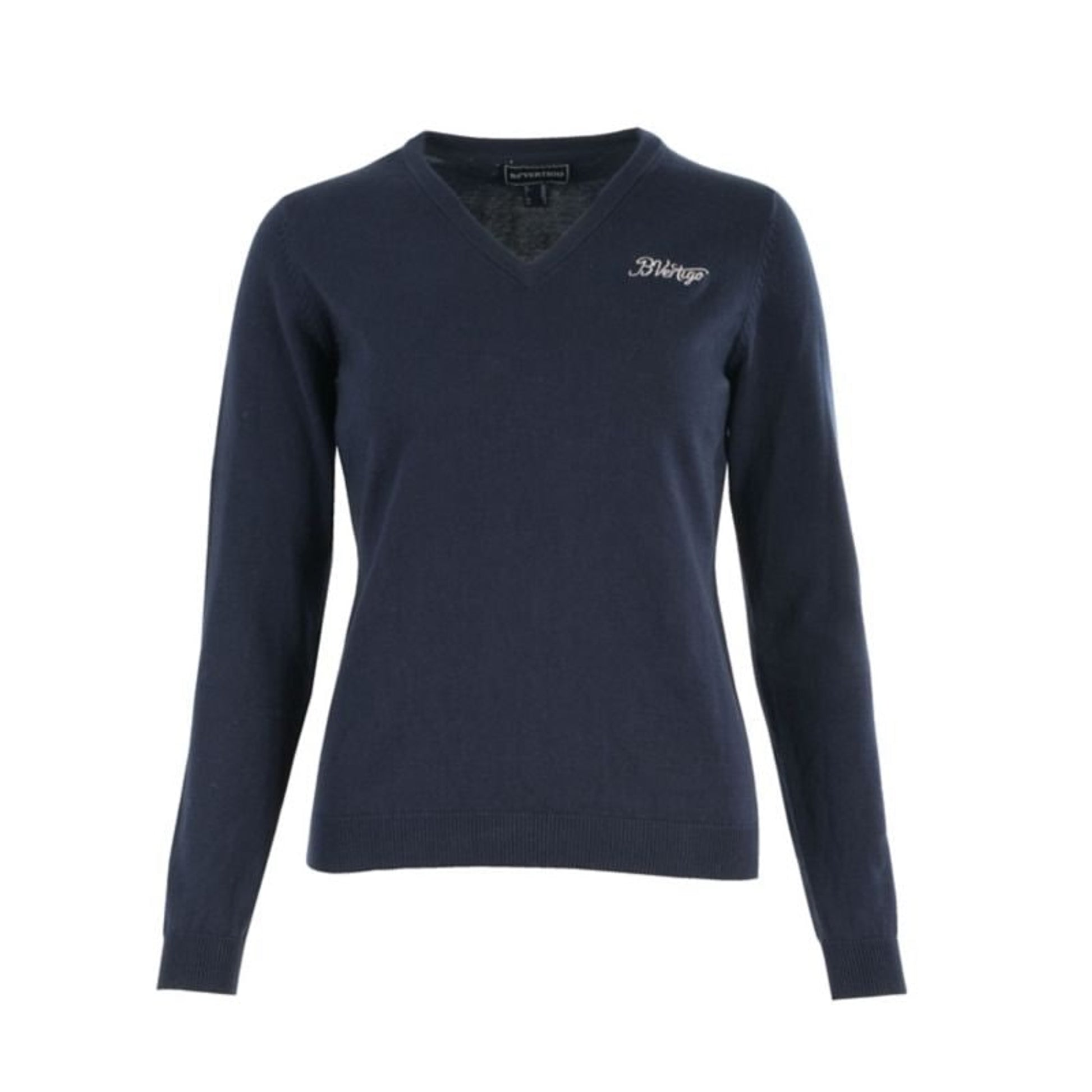B Vertigo Ladies Nina Knit VNeck Sweater 6 Blue