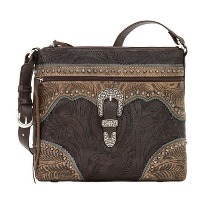 American West Saddle Ridge Zip Top Shoulder Bag