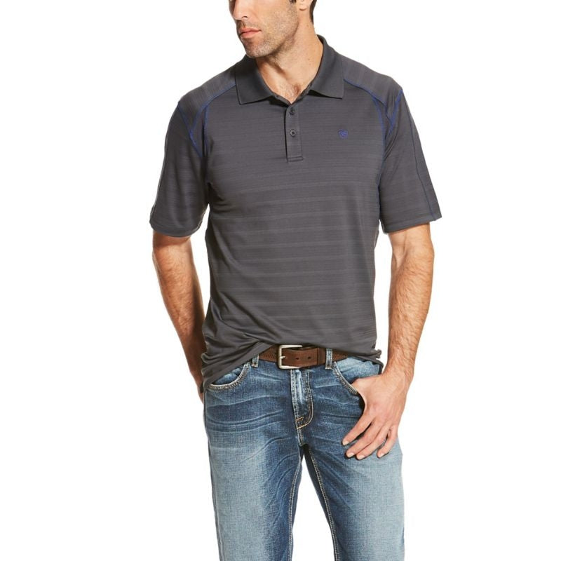 Ariat Mens AC Polo - Ebony Small Ebony