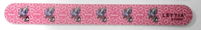 Lettia Thelwell Fall Emery Board Nail FileBk/Wh