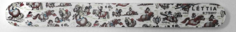 Lettia Thelwell All Over Emery Board NailFileBk/Wh