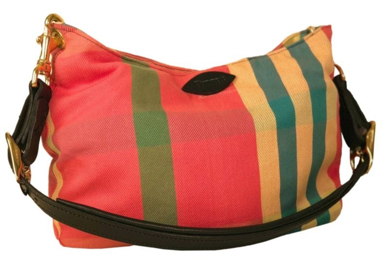 Perris Small Plaid Handbag - Bottom OnlyBk/Wh