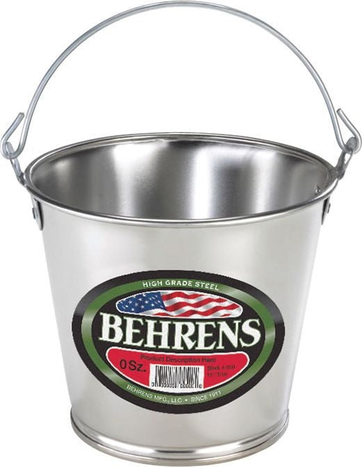 Galvanized Steel Pail 2qt Silver