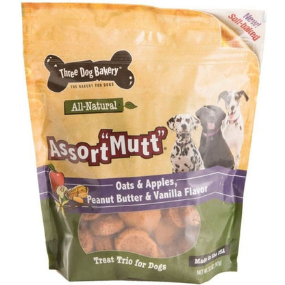 Assortmutt Treat Trio For Dogs 2 lb Oats With Apple