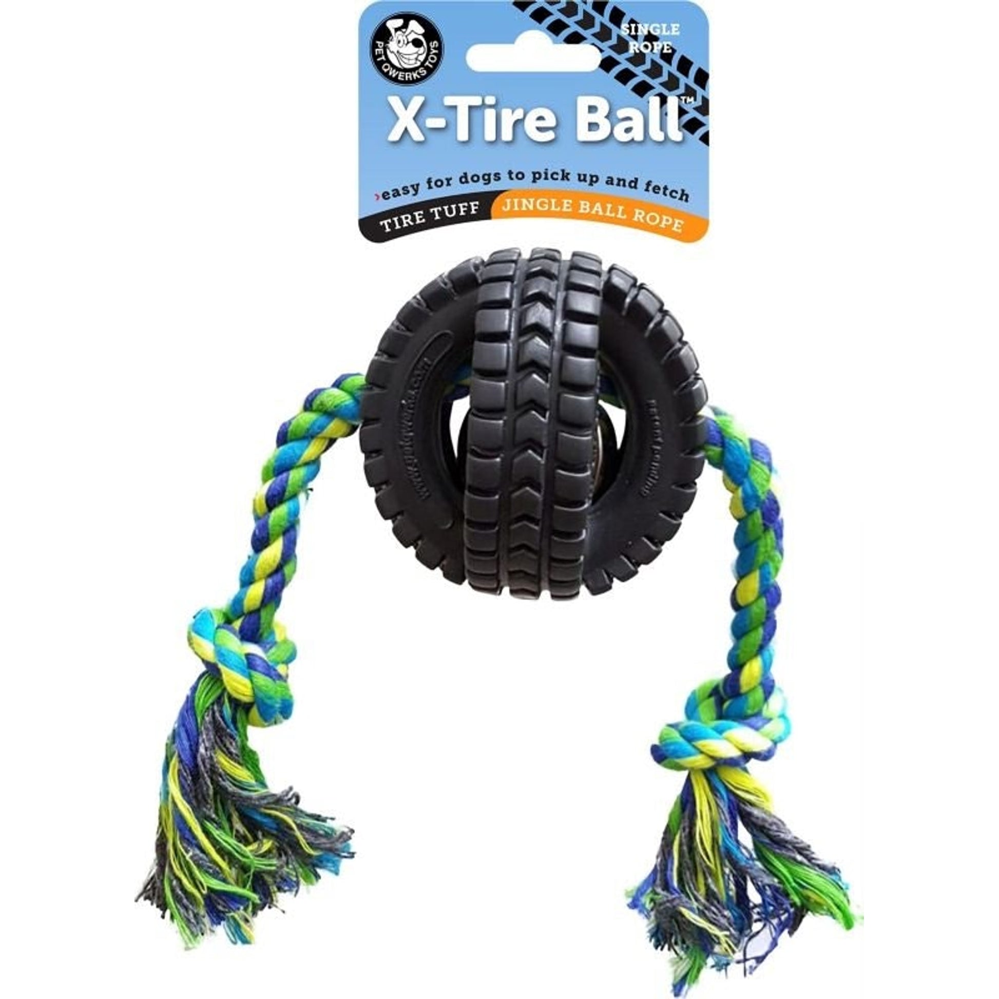 Jingle X-Tire With Single Rope Small Black