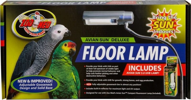 Aviansun Deluxe Floor Lamp with Avian Sun Steel