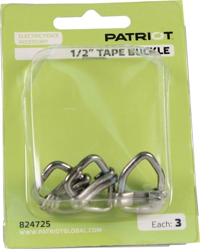 Patriot Tape Buckle 1/2 /3 Pack Silver