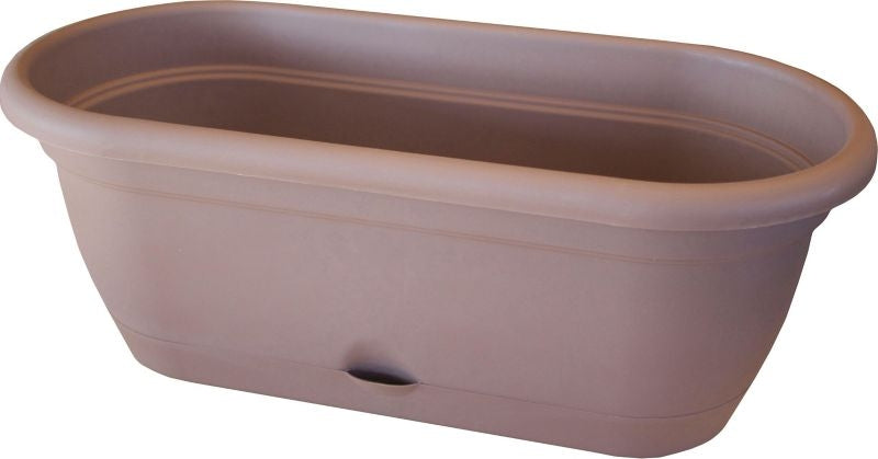 Bloem Lucca Window Box 18in Chocolate