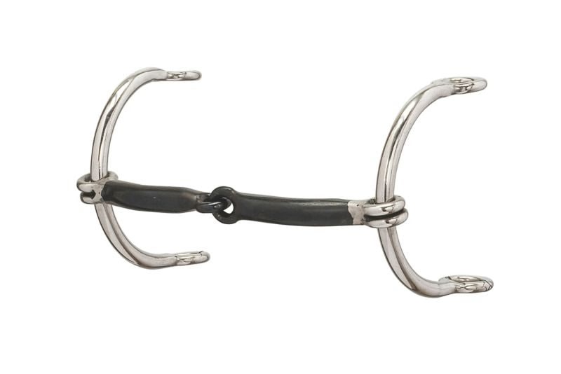 Weaver Smooth Sweet Iron Snaffle Mouth Gag Bit 5