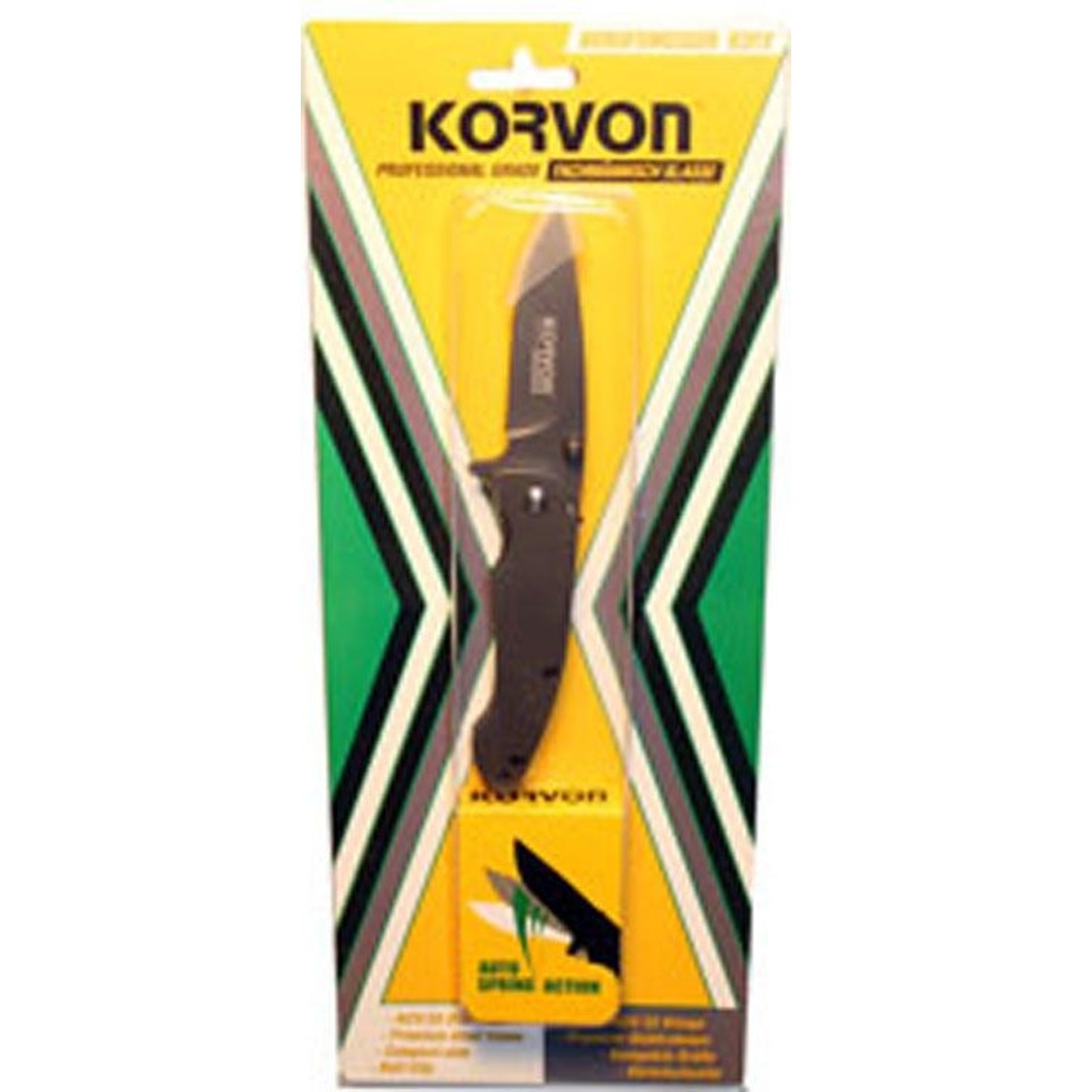Korvon Spring Assist Pocket Knife 2.5 Blade Grey
