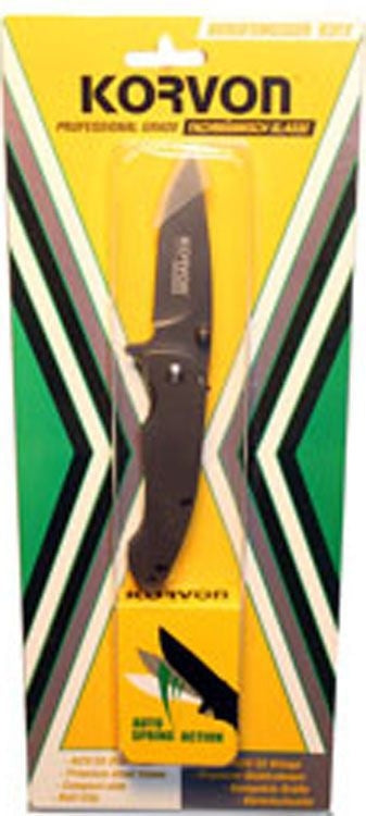 Korvon Spring Assist Pocket Knife 2.5 Blade Grey