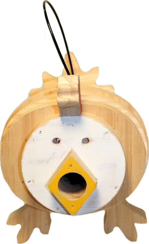 Welliver Stacks Chicken Bird House White/Natural