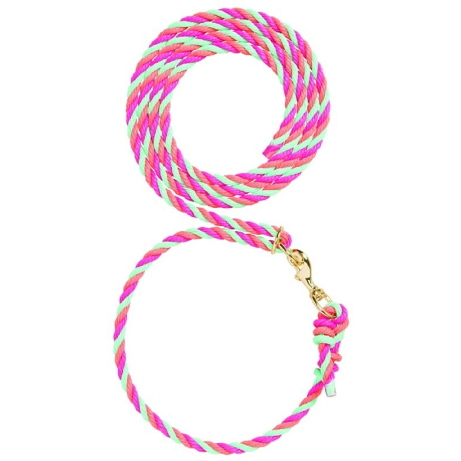 Livestock Adjustable Poly Neck Rope 1/2 x 10ft Brn