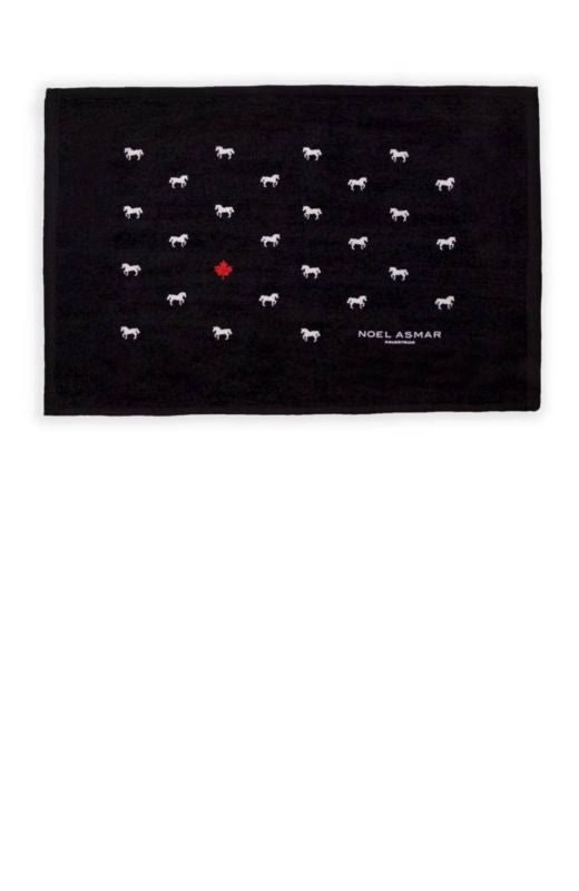 Noel Asmar Equestrian Rub Rag - Horses Black