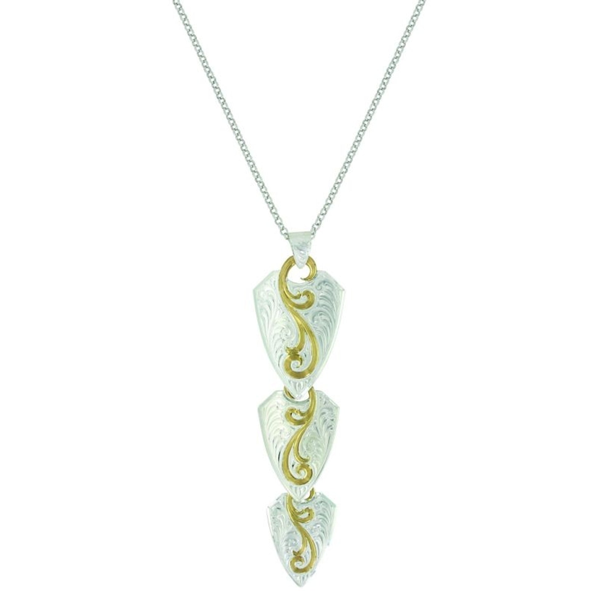 MontanaSilver Trailing Sun Wind Arrowhead Necklace